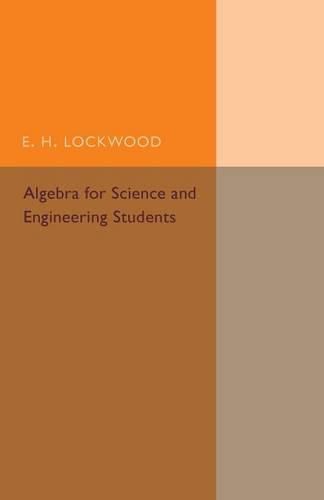 Cover image for Algebra for Science and Engineering Students