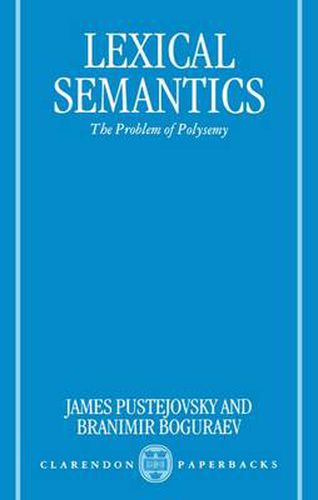 Cover image for Lexical Semantics: The Problem of Polysemy