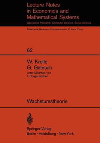 Cover image for Wachstumstheorie