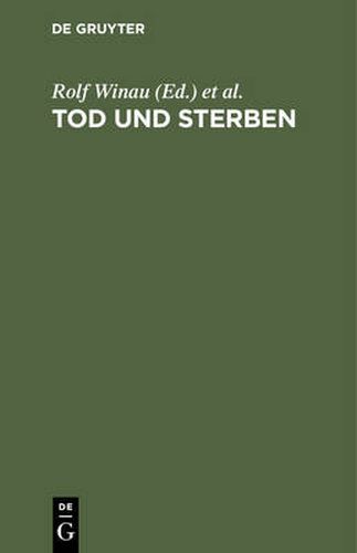 Cover image for Tod und Sterben