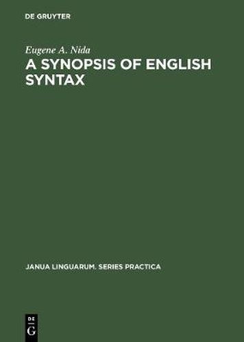 Cover image for A Synopsis of English Syntax