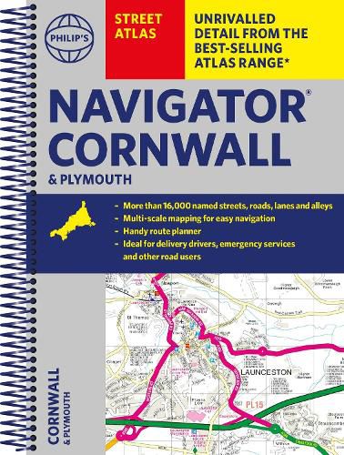 Philip's Street Atlas Navigator Cornwall & Plymouth