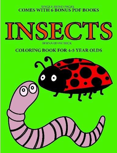 Cover image for Coloring Book for 4-5 Year Olds (Insects)