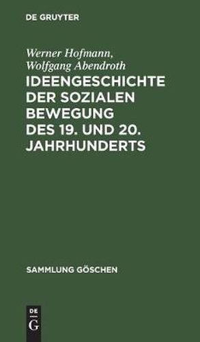 Cover image for Ideengeschichte der sozialen Bewegung des 19. und 20. Jahrhunderts