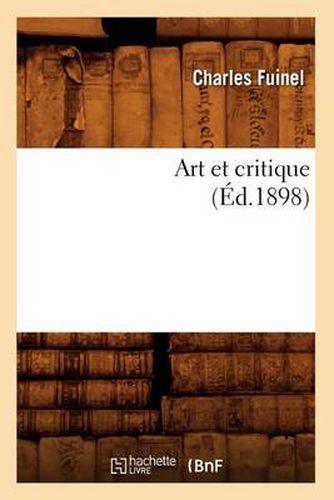 Cover image for Art Et Critique (Ed.1898)