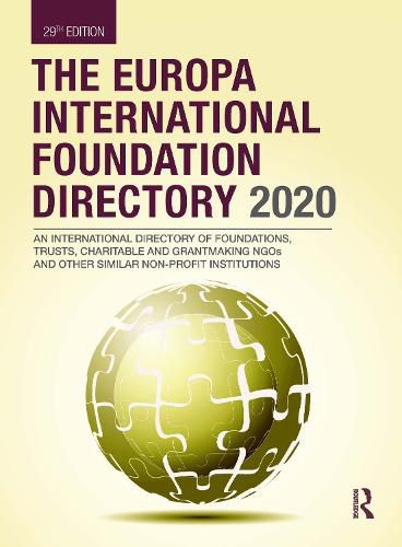 Cover image for The Europa International Foundation Directory 2020