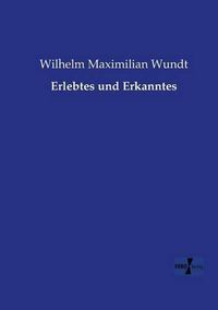 Cover image for Erlebtes und Erkanntes