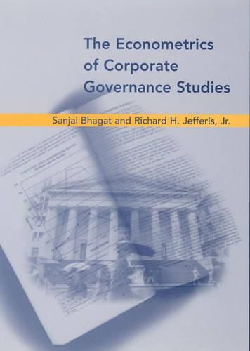 Cover image for The Econometrics of Corporate Governance Studies