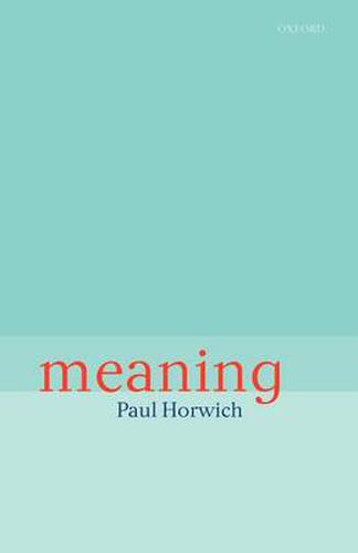 Cover image for Meaning