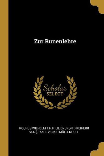 Cover image for Zur Runenlehre