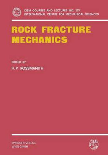 Cover image for Rock Fracture Mechanics