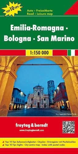 Cover image for Emilia-Romagna - Bologna - San Marino Road Map 1:150 000