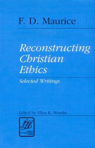 Cover image for Reconstructing Christian Ethics: Selected Writings