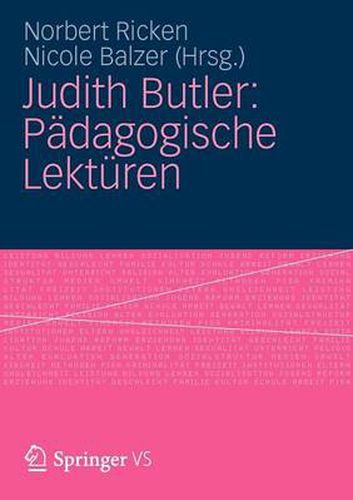 Judith Butler: Padagogische Lekturen