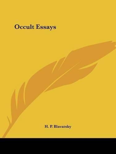 Cover image for Occult Essays