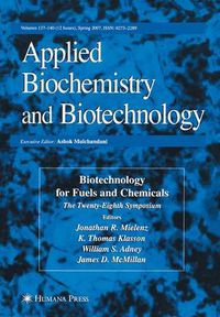 Cover image for Biotechnology for Fuels and Chemicals: The Twenty-Eighth Symposium.