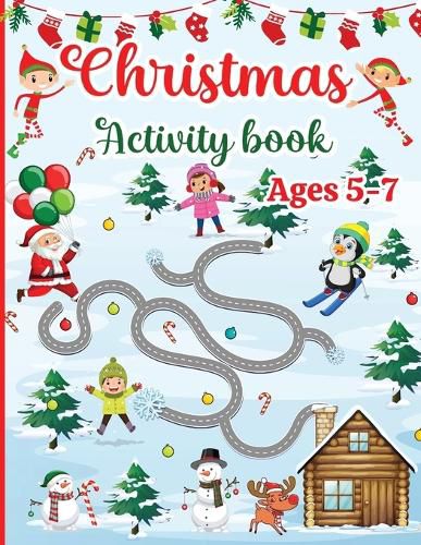 Cover image for Christmas Activity Book for Kids Ages 5-7