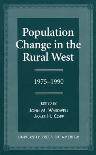 Cover image for Population Change in the Rural West, 1975-1990