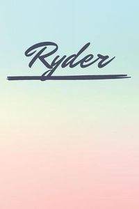 Cover image for Ryder: Personalized Ryder Journal / Birthday Gift / Greeting Card / Diary Name Gift Alternative
