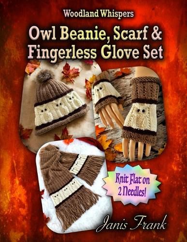 Cover image for Owl Beanie, Scarf and Fingerless Glove Set