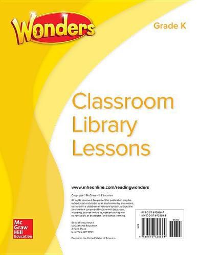 Cover image for Wonders Classroom Library Lessons, Grade K