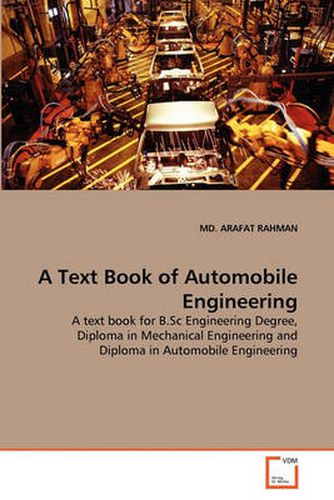 Cover image for A Text Book of Automobile Engineering