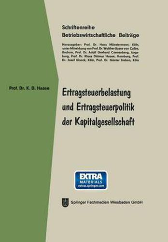 Cover image for Ertragsteuerbelastung Und Ertragsteuerpolitik Der Kapitalgesellschaft