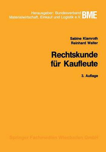 Cover image for Rechtskunde Fur Kaufleute