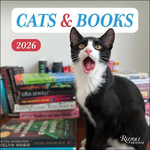 Cover image for Cats and Books 2026 Wall Calendar