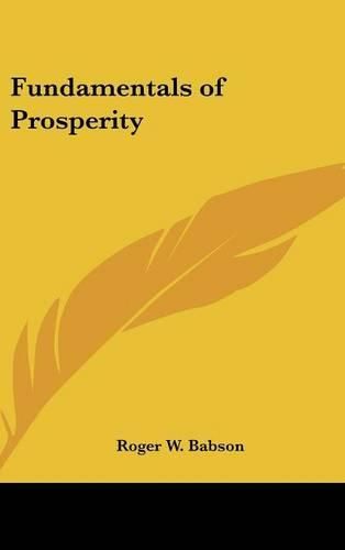 Fundamentals of Prosperity