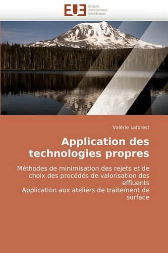 Cover image for Application Des Technologies Propres