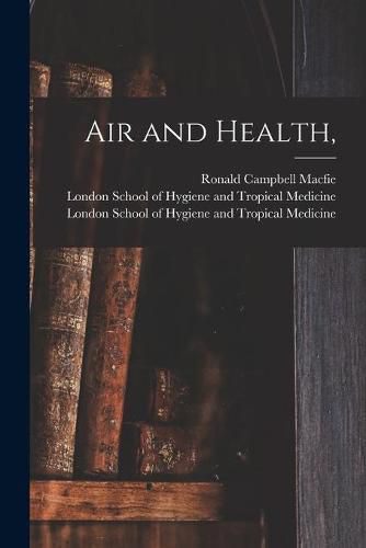 Cover image for Air and Health, [electronic Resource]