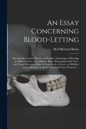 An Essay Concerning Blood-letting