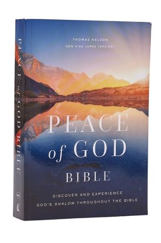 Cover image for Peace of God Bible: Discover and Experience God's Shalom Throughout the Bible (NKJV, Softcover, Red Letter, Comfort Print)