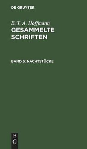 Cover image for Nachtstucke: Zwei Theile