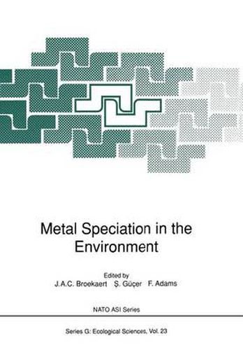 Cover image for Metal Speciation in the Environment