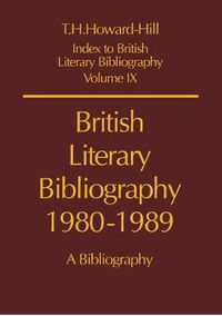 Cover image for Index to British Literary Bibliography Volume 9
