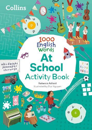 Cover image for Collins 1000 English Words Activity Book: At school
