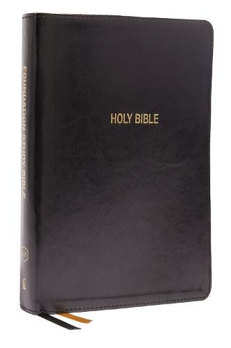 Cover image for KJV, Foundation Study Bible, Large Print, Leathersoft, Black, Red Letter, Comfort Print: Holy Bible, King James Version