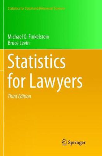 Cover image for Statistics for Lawyers