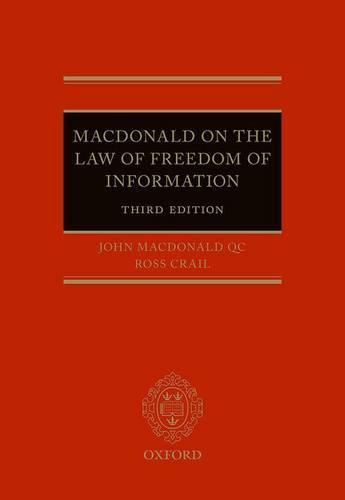 Macdonald on the Law of Freedom of Information