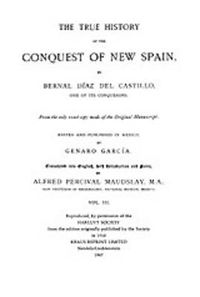 Cover image for The True History of the Conquest of New Spain, Volume 3