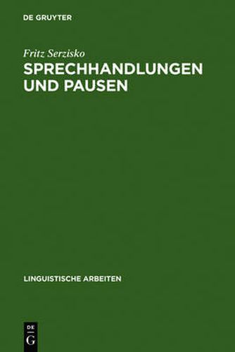 Cover image for Sprechhandlungen und Pausen