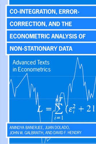 Cover image for Co-integration, Error Correction and the Econometric Analysis of Non-stationary Data