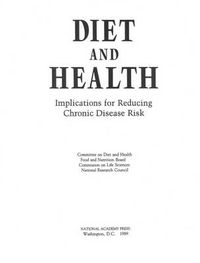 Cover image for Diet and Health: Implications for Reducing Chronic Disease Risk