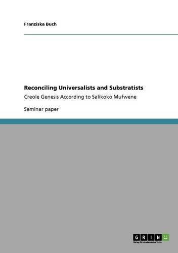 Cover image for Reconciling Universalists and Substratists