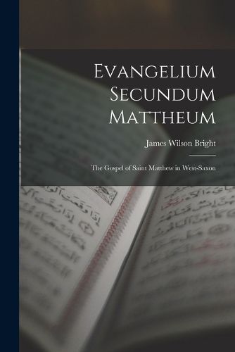 Cover image for Evangelium Secundum Mattheum
