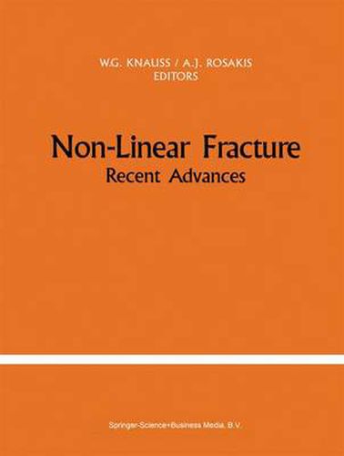 Cover image for Non-Linear Fracture: Recent Advances