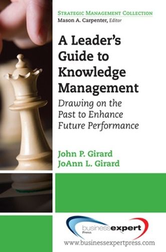 Cover image for A Leader's Guide to Knowledge Management