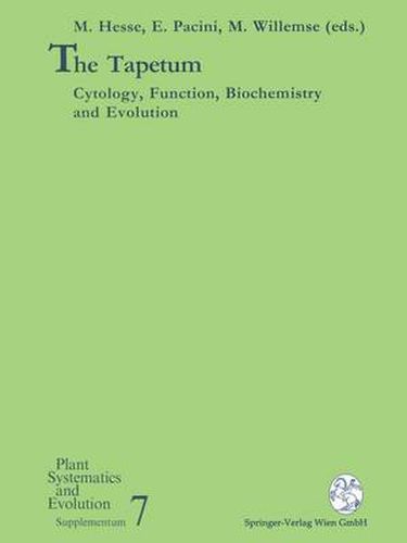 The Tapetum: Cytology, Function, Biochemistry and Evolution